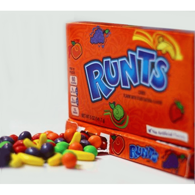 Wonka Throwback Runts - Balas em Formatos de Frutas - Importado EUA