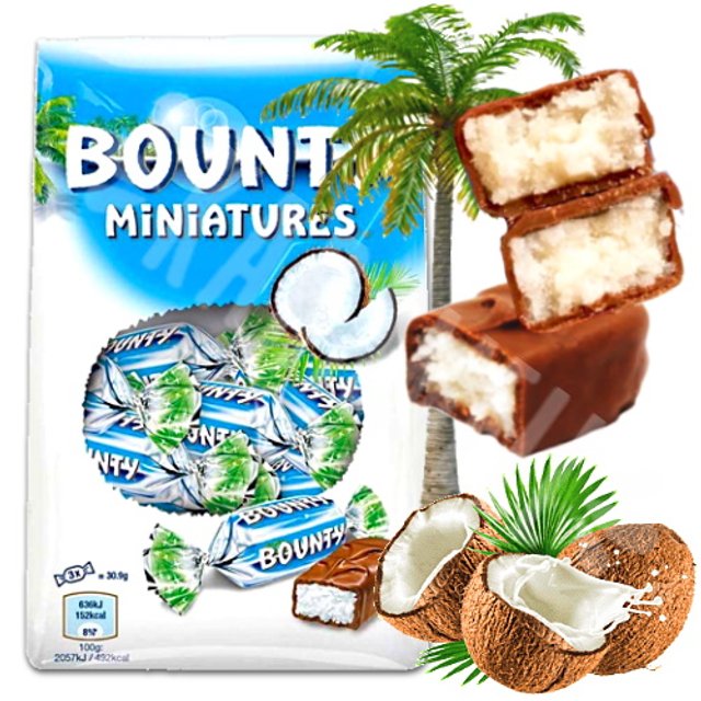 Bounty Miniatures - Chocolate ao Leite Recheio Coco - Austria