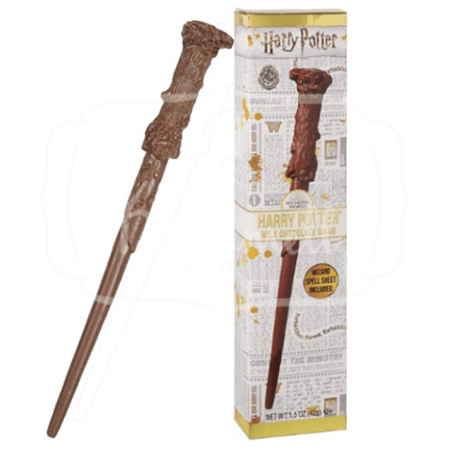 Varinha mágica de chocolate Harry Potter com feitiço - Importado
