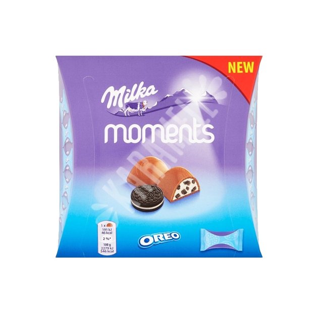Bombons Chocolate Milka Moments Oreo - Importado Hungria