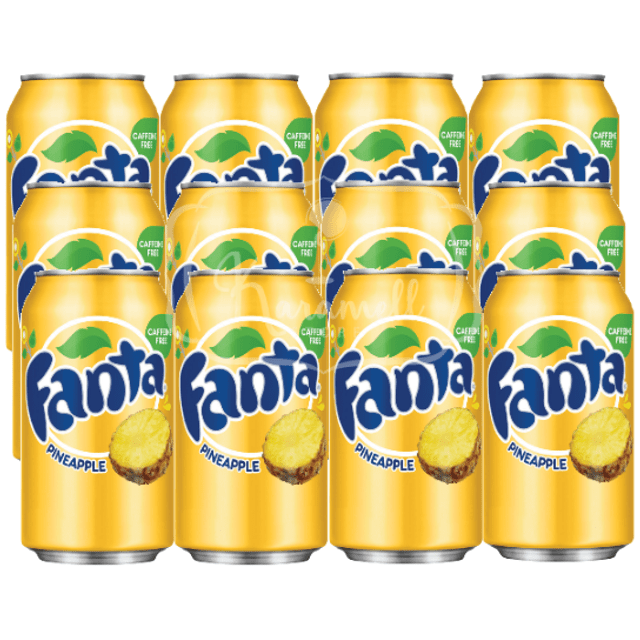 Refrigerantes Importados - ATACADO 12 Latas - Fanta Sabor: Pineapple