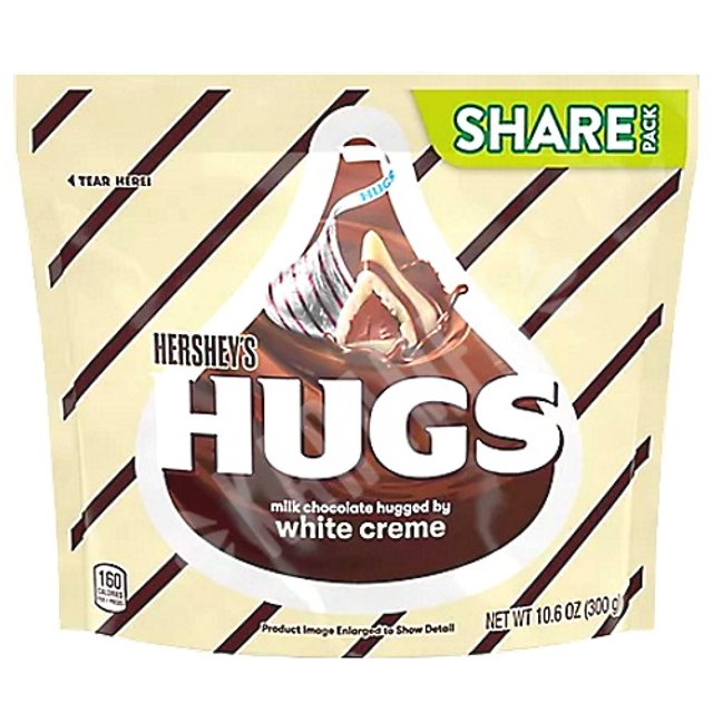  Hugs Milk Chocolate & White Creme - Hershey's - Importado EUA