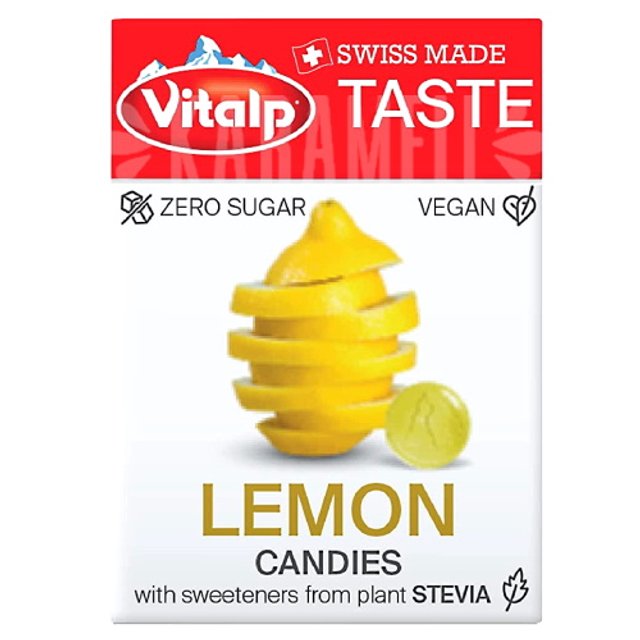 Balas Zero Sugar Lemon Candies - Vitalp - Importado Suíça