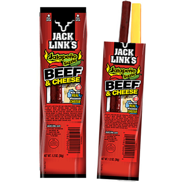 Jack Link's Jalapeño Beef & Cheese - Tira de Carne e Queijo - Edição Limitada - Importado EUA