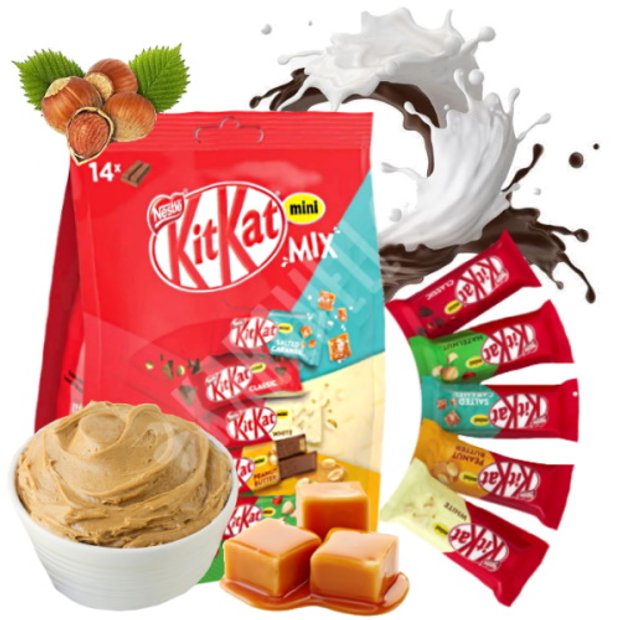 Kitkat Mini Mix Chocolate Kit Kat Mini Mix Sortidos - Nestle - Importado Rússia ...