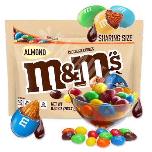 M&M's Almond Chocolate Candies 9.30 oz, Candy