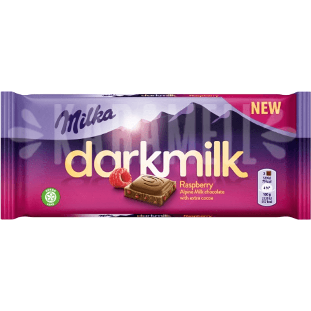 Chocolate Milka - Darkmilk Raspberry - Importado da Hungria | Karamell ...