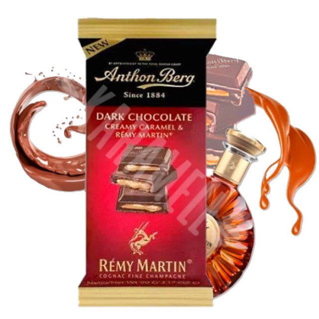 Dark Chocolate Anthon Berg - Creamy Caramel & Rémy Martin - Dinamarca.