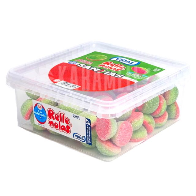 Balas de Goma Rellenolas Sandias Watermelon - Vidal - Espanha