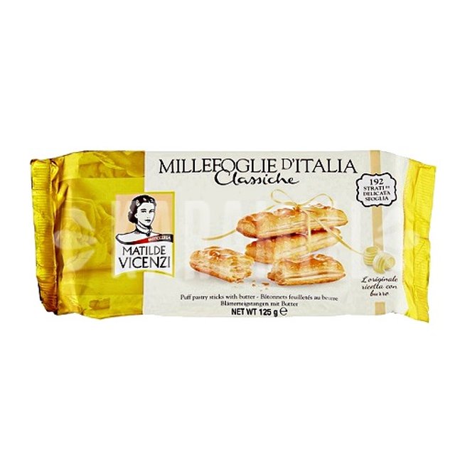 Biscoito Folhado Doce Amanteigado - Millefoglie D'Italia Classiche - Itália