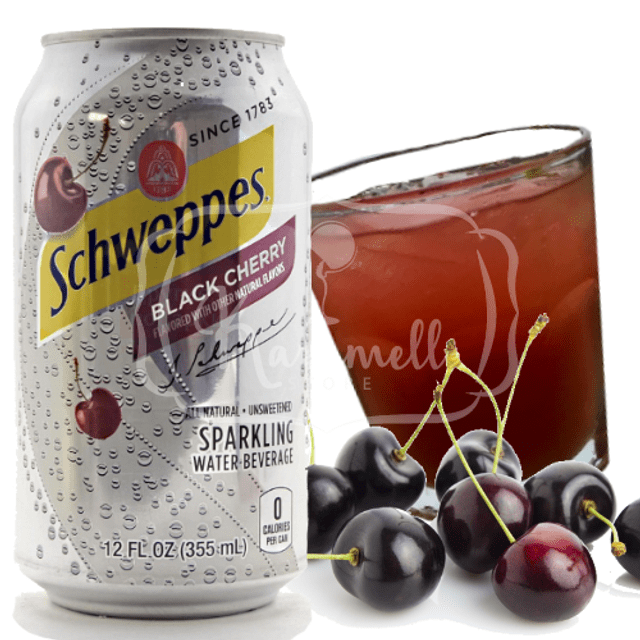 Schweppes Black Cherry - Refrigerante Cereja Negra - Importado dos EUA