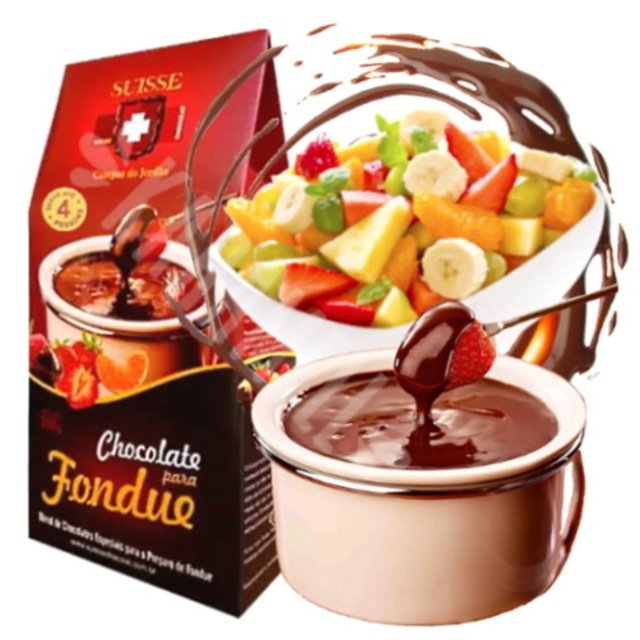 Kit Box de Inverno 02 Itens - Fondue De Queijo e Chocolate
