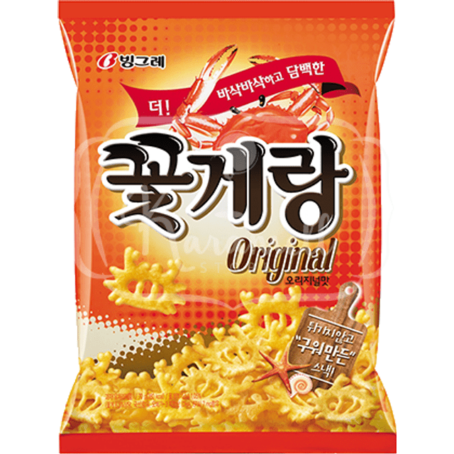 Salgadinho de Caranguejo Original 70g da Binggrae -  Importado da Coreia