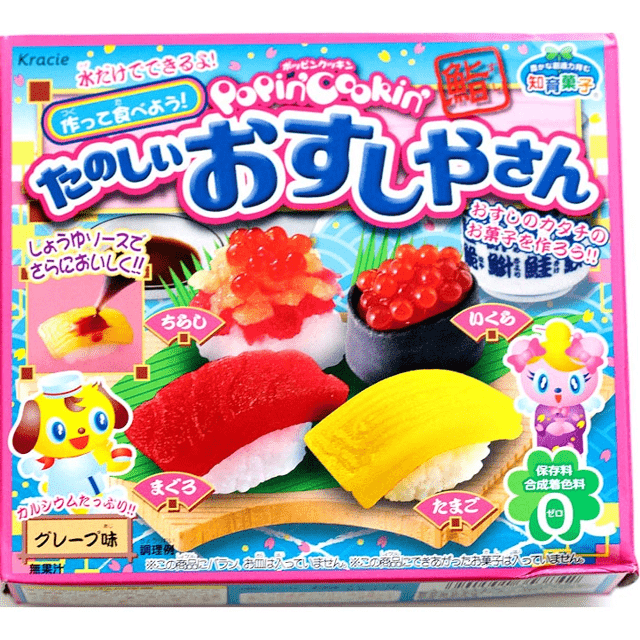 Doce japonês no Brasil - DIY Kracie Popin Cookin - Kit Sushi