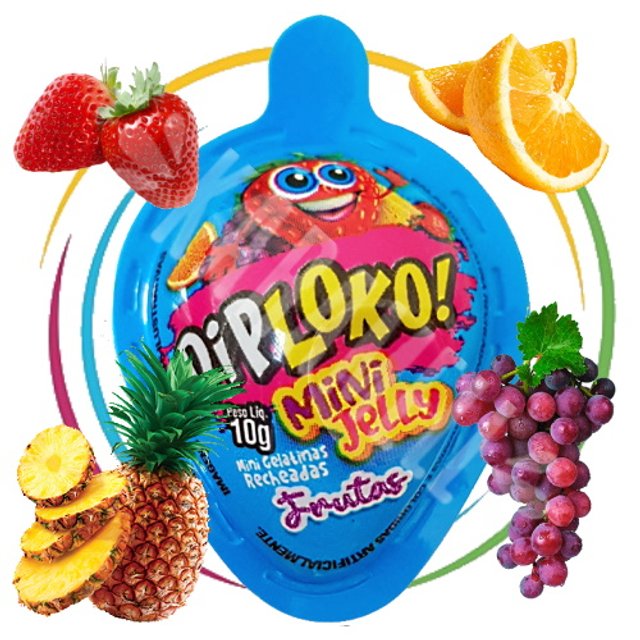 Dip Loko Mini Jelly Frutas Balas Gelatina Recheadas - Importado