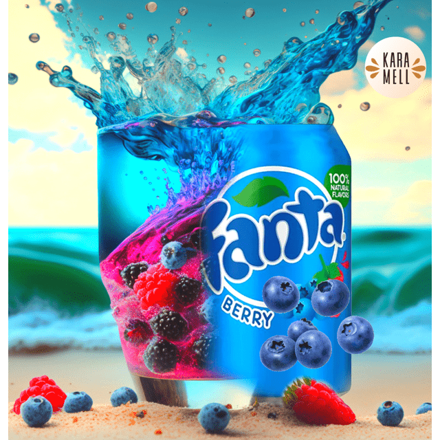 Refrigerante Fanta Berry Blueberry e Berries - Importado EUA