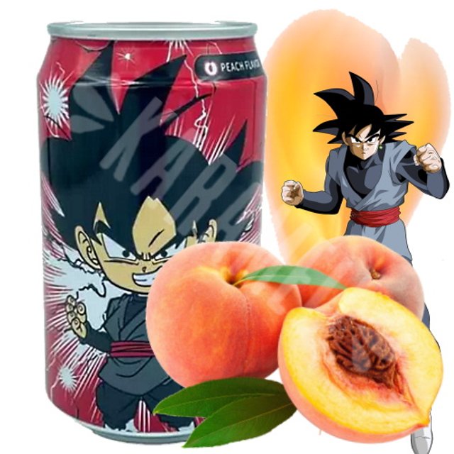 Refrigerante Dragon Ball Goku Black - Sabor Pêssego - Importado