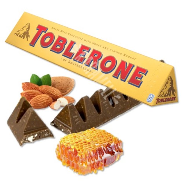 Chocolate Toblerone GIGANTE Honey & Almond Nougat 360g - Importado Suiça