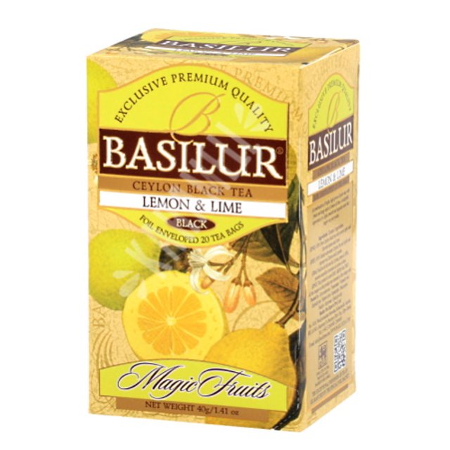 Chá Basilur - Ceylon Black Tea Lemon & Lime - Sri Lanka