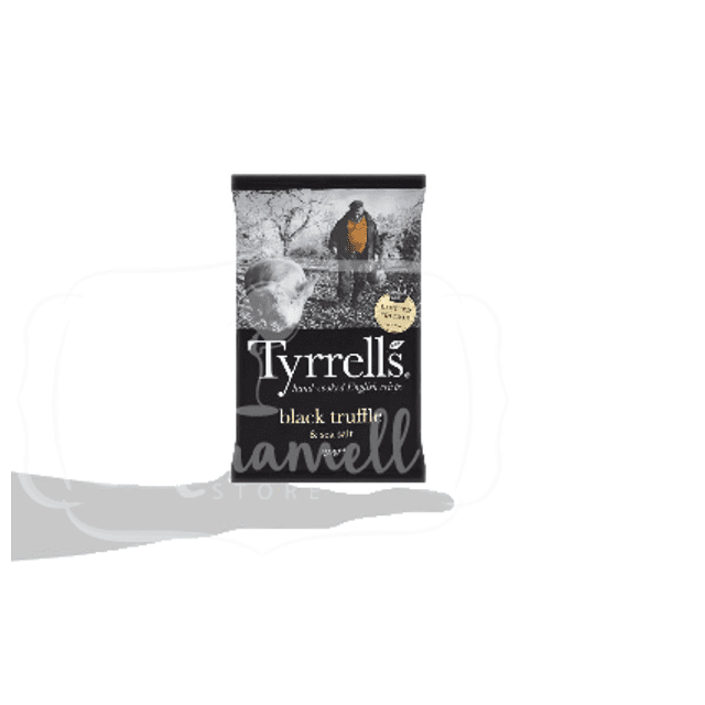 Tyrrell's Black Truffle & Sea Salt Chips Trufa Negra e Sal Marinho
