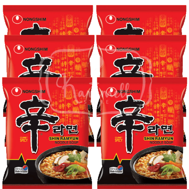 Lamen Miojos Importados  Nongshim - ATACADO 6x - Shin Ramyun Noodle Soup