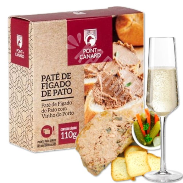 Patê Foie gras Fígado de Pato com Vinho do Porto - Pont du Canard