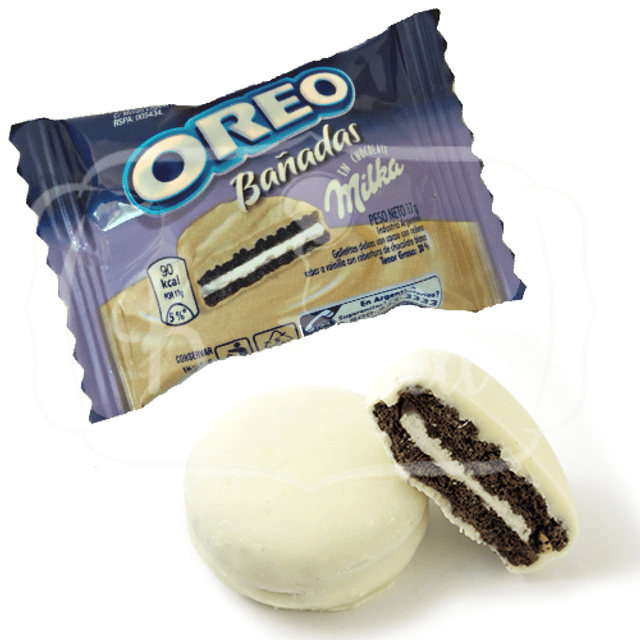 Milka Oreo Bañada - Chocolate Branco & Oreo - Embalagem Individual