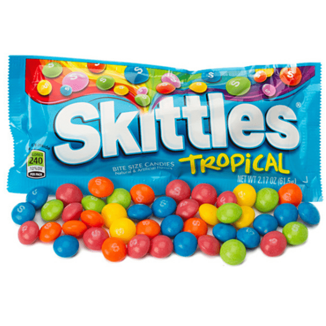Skittles Tropical - Frutas - Importado EUA