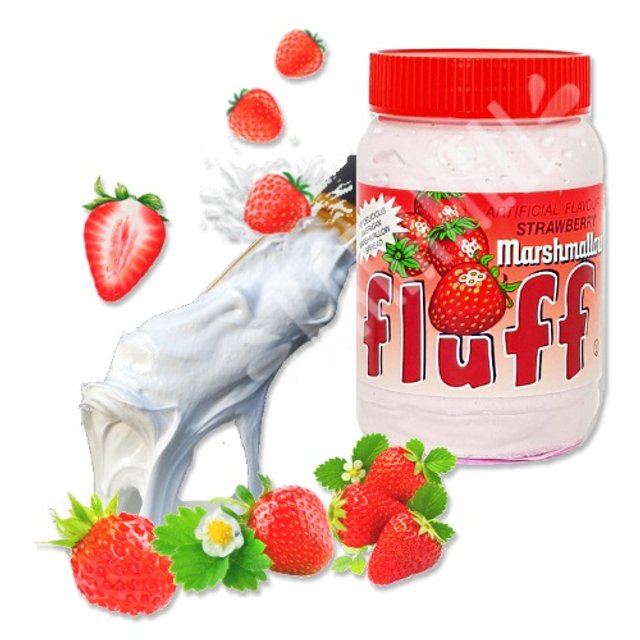 Marshmallow de Colher Fluff sabor Morango - Importado EUA