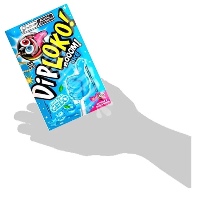 Pirulito Explosivo Boom sabor Menta Gelo - Dip Loko - Importado ...
