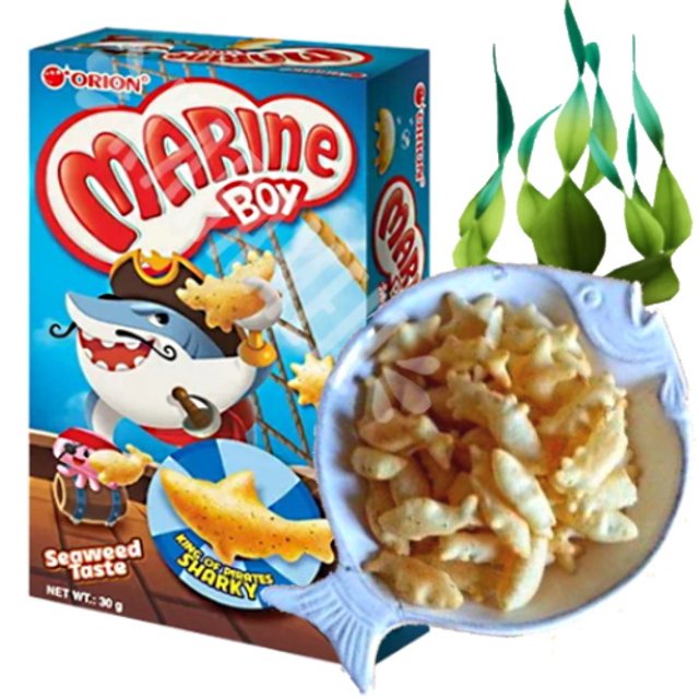 Marine Boy Seaweed Tast - Biscoitos Orion - Importado