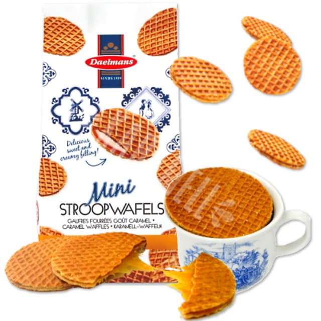 Mini Stroopwafels Caramel Waffles - Daelmans - Importado Holanda