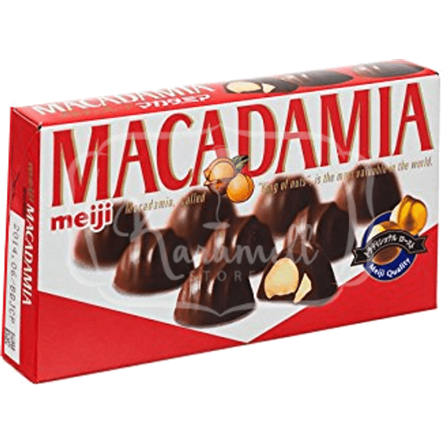 Meiji Chocolates ao Leite Recheados Com Macadâmia - Importado Japão