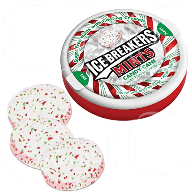 Ice Breakers CANDY CANE Sugar Free Mints Importado Karamell Store