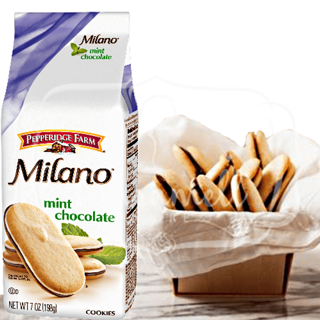 Pepperidge Farm Milano - Biscoitos Chocolate e Menta - Importados EUA
