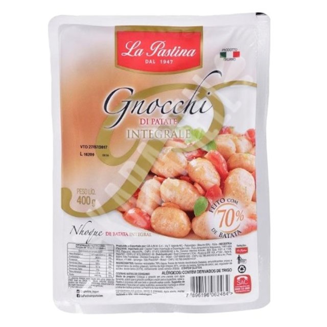 Gnocchi di Patate Integral - La Pastina - Importado da Itália