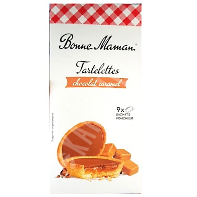 Biscoitos Tartelettes Chocolat Caramel - Bonne Maman - França