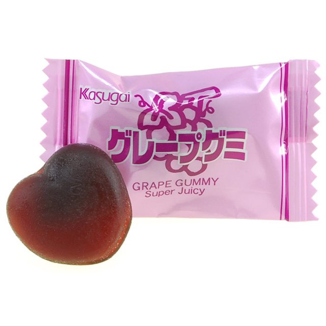 Doces Importados do Japão - Grape Gummy Candy Kasugai