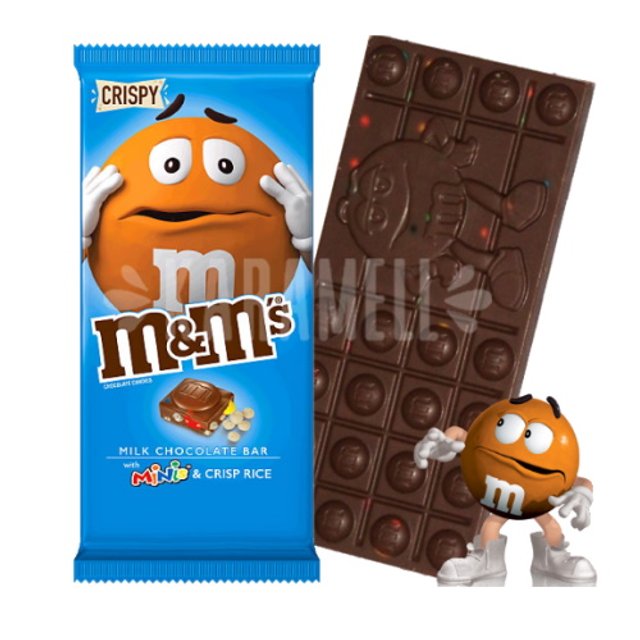 Kit 3 Milk Chocolate Bar M&M's - Crispy Rice & Almond & Peanut - EUA