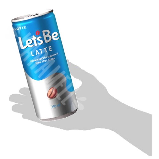 Bebida de Café Let's Be Latte - Lotte - Importado Coreia