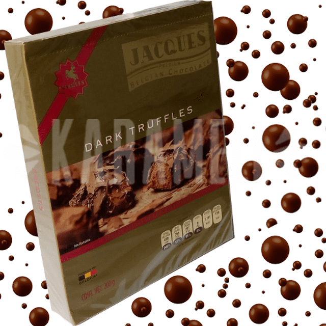 Chocolate Belga Jacques Premium - Dark Truffles - Importado da Bélgica