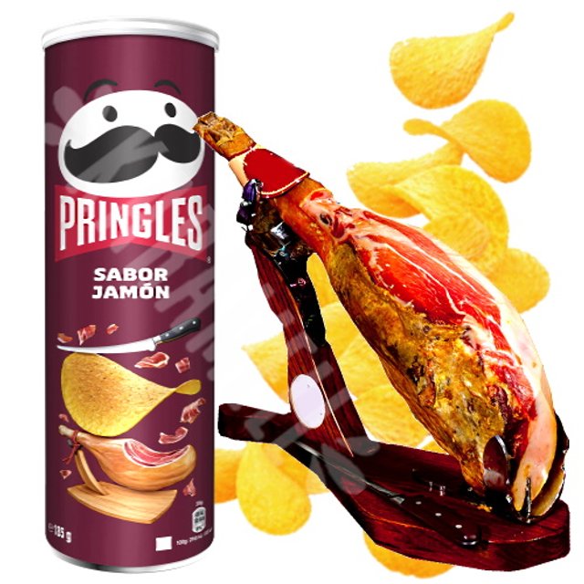 Pringles Jamón - Batata sabor Presunto - Importado Bélgica