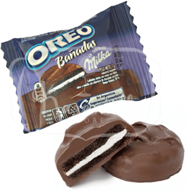 Milka Oreo Bañadas - Chocolate ao Leite & Oreo - Embalagem Individual