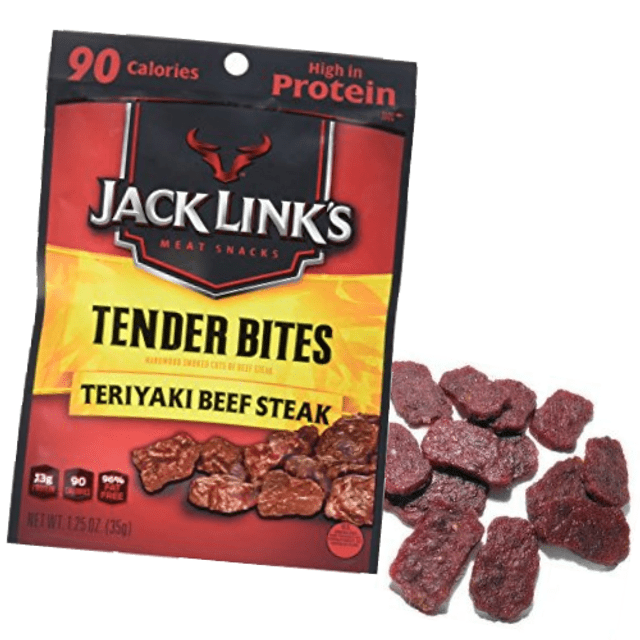 Jack Link's Tender Bites - Teriyaki Beef Steak - Snacks de Carne Sabor Teriyaki - Importado dos Estados Unidos
