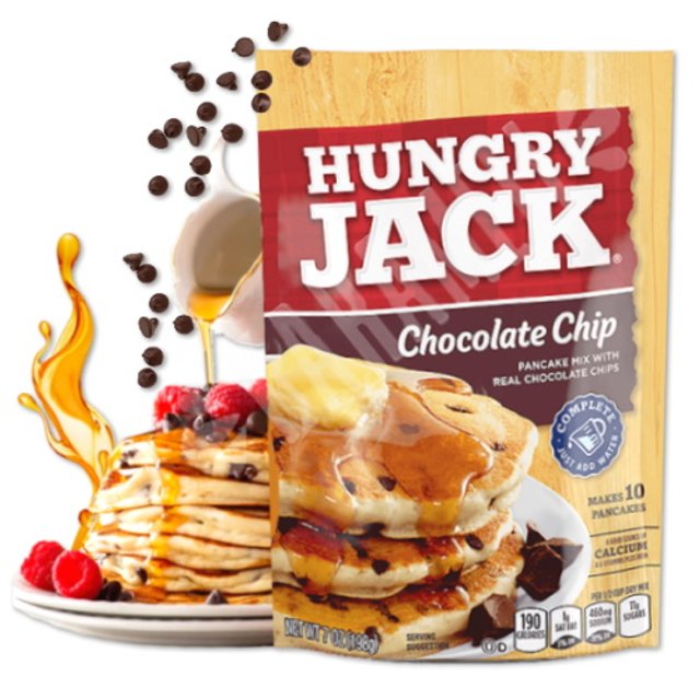 Mistura para panqueca - Pancake Mix Chocolate Chip - Hungry Jack - Importado