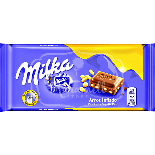 Milka Riso Soffiato - Chocolate & Arroz Inflado - Importado Alemanha