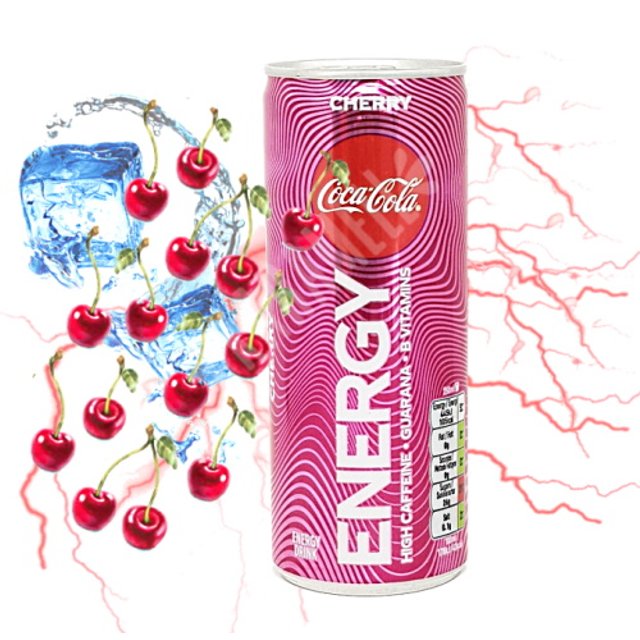 Kit 2 Coca Cola Energy Refrigerante - Original & Cherry - Inglaterra