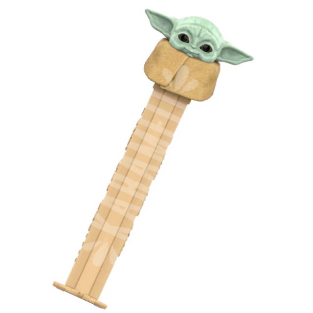 Pez Dispenser Baby Yoda Star Wars - Pastilhas Frutadas - EUA