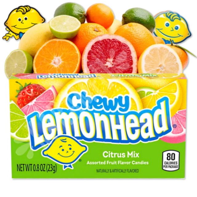 Bala Chewy Citrus Mix - Lemonhead - Importado México