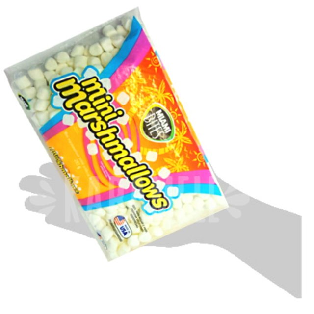 Marshmallows Mini Sabor Baunilha - Miami Bites - Importado EUA